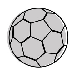 soccer ball icon over white background vector illustration