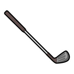 golf stick icon over white background vector illustration