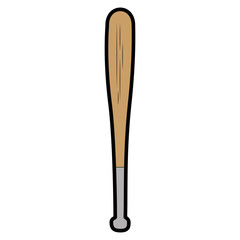 baseball bat icon over white background vector illustration