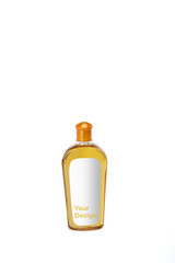 Hair oil bottle mockup on white background