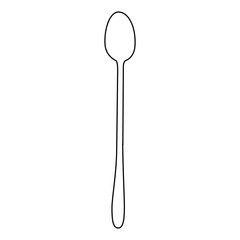 spoon icon over white background vector illustration