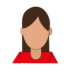 woman portrait avatar icon image vector illustration design 