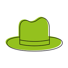 normal hat icon image vector illustration design  green color