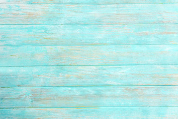 Rustic wooden background in mint color