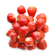 Perfect delicious strawberry on white background