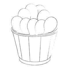 bowl with chicken legs icon over white background vector illustration