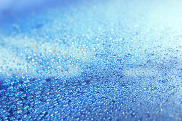 Water drops on car window, closeup