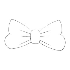 Decorative bow symbol icon vector illustration graphic design