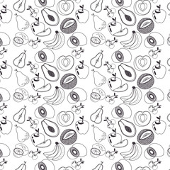 Delicious fruits background icon vector illustration graphic design