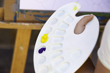 Watercolor paints artistic