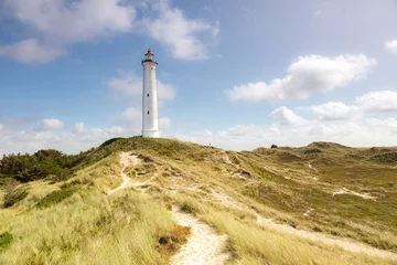 No drill light filtering roller blinds Lighthouse Lyngvig lighthouse