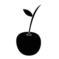 cherry sweet fruit icon vector illustration graphic design
