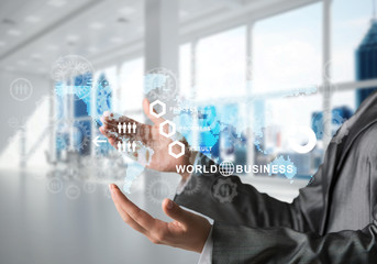 Modern technologies for successful business concept.