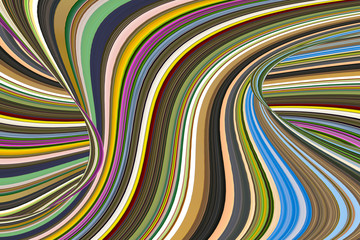 Spiral multicolor with wave turn on top abstract background