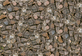 Abstract background stone small smooth multicolor uneven natural base background