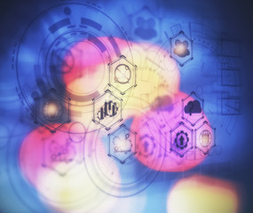 Naklejka premium Technology and innovation concept