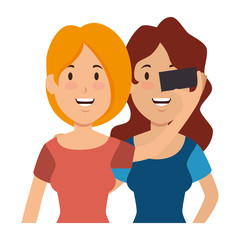Fototapeta premium People with smartphone icon vector illustration graphic design