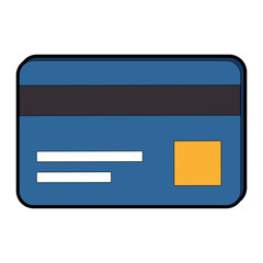 Credit card isolated icon vector illustration graphic design