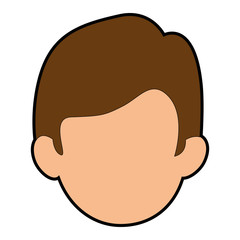 Man cartoon smiling icon vector illustration graphic design