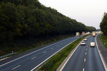 A 3 zwischen Schlüsselfeld und Höchstadt Fahrtrichtung Passau