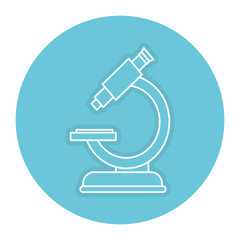 microscope medical isolated icon vector illustration design