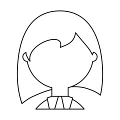 Geek woman cartoon icon vector illustration graphic design