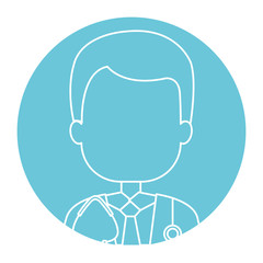 doctor avatar character icon vector illustration design