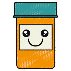 bottle medical drug icon vector illustration design