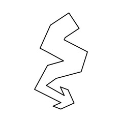 logotype arrow curve icon vector illustration graphic design