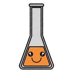 tube test kawaii character vector illustration design