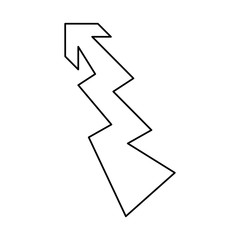 logotype arrow curve icon vector illustration graphic design