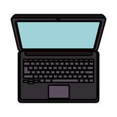 laptop computer isolated icon vector illustration design