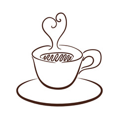 mug hot drink icon vector illustration graphic design