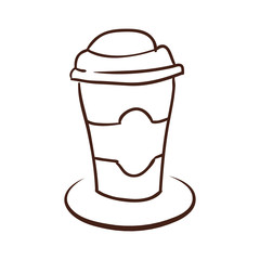 Coffee to go icon vector illustration graphic design