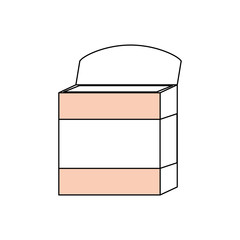 Natural medicine bottle icon vector illustration graphic design