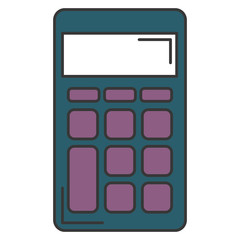 calculator math isolated icon vector illustration design