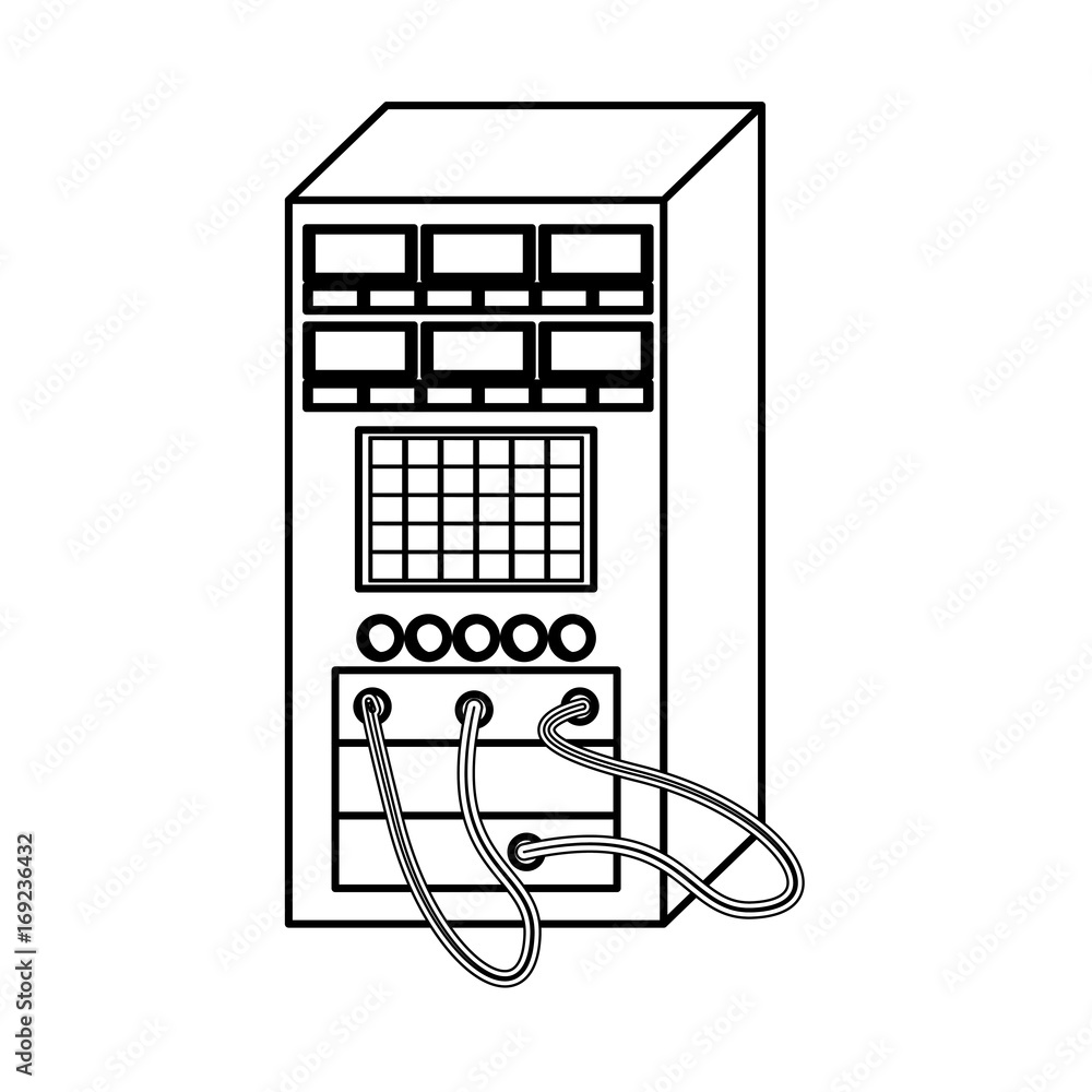 Poster database server storage icon vector illustration graphic design