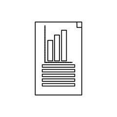 Graphic stats bars icon vector illustration graphic design