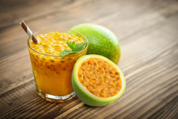 Passion fruit fresh juice