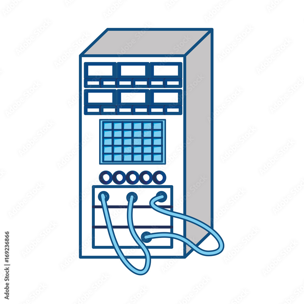 Poster database server storage icon vector illustration graphic design
