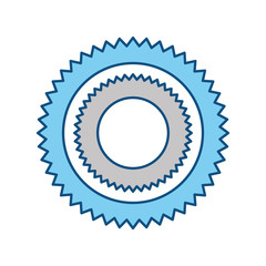 Gear machinery piece icon vector illustration graphic design