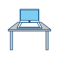 Laptop pc technology icon vector illustration graphic design