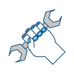 Wrench tool isolated icon vector illustration graphic design
