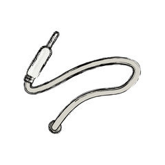 Sound plug wire icon vector illustration graphic design