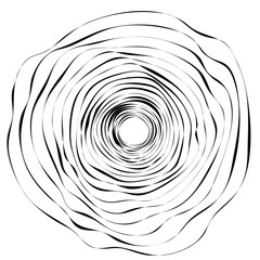 Okrągły motyw geometryczny. Streszczenie op-art w skali szarości - 169238026