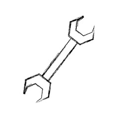 Wrench tool isolated icon vector illustration graphic design