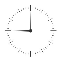 Wall clock. Vector illustration