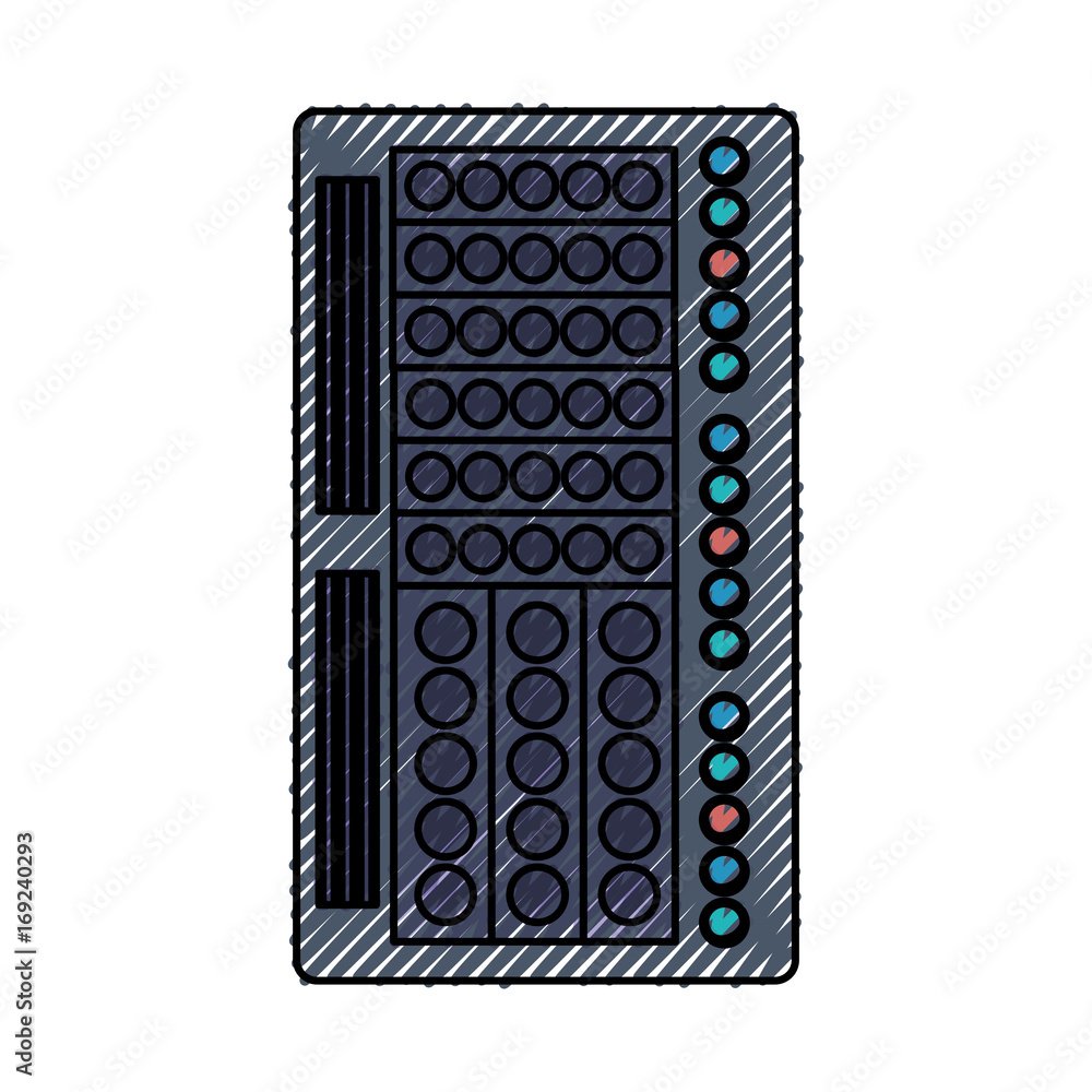 Poster database server storage icon vector illustration graphic design