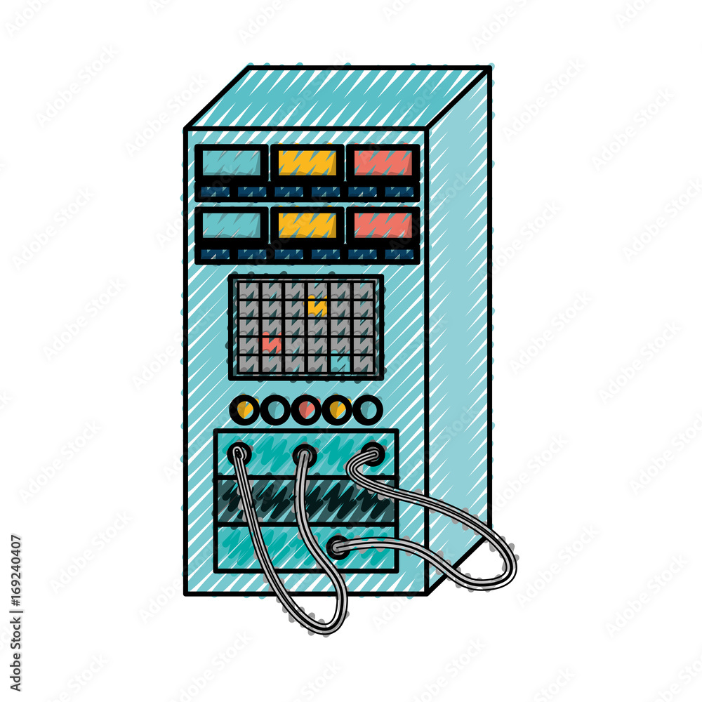 Poster database server storage icon vector illustration graphic design