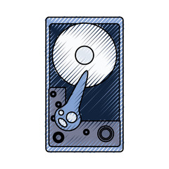 cd rom hardware icon vector illustration graphic design